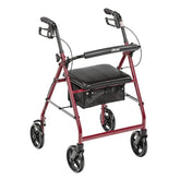 drive 4 Wheel Rollator, Red